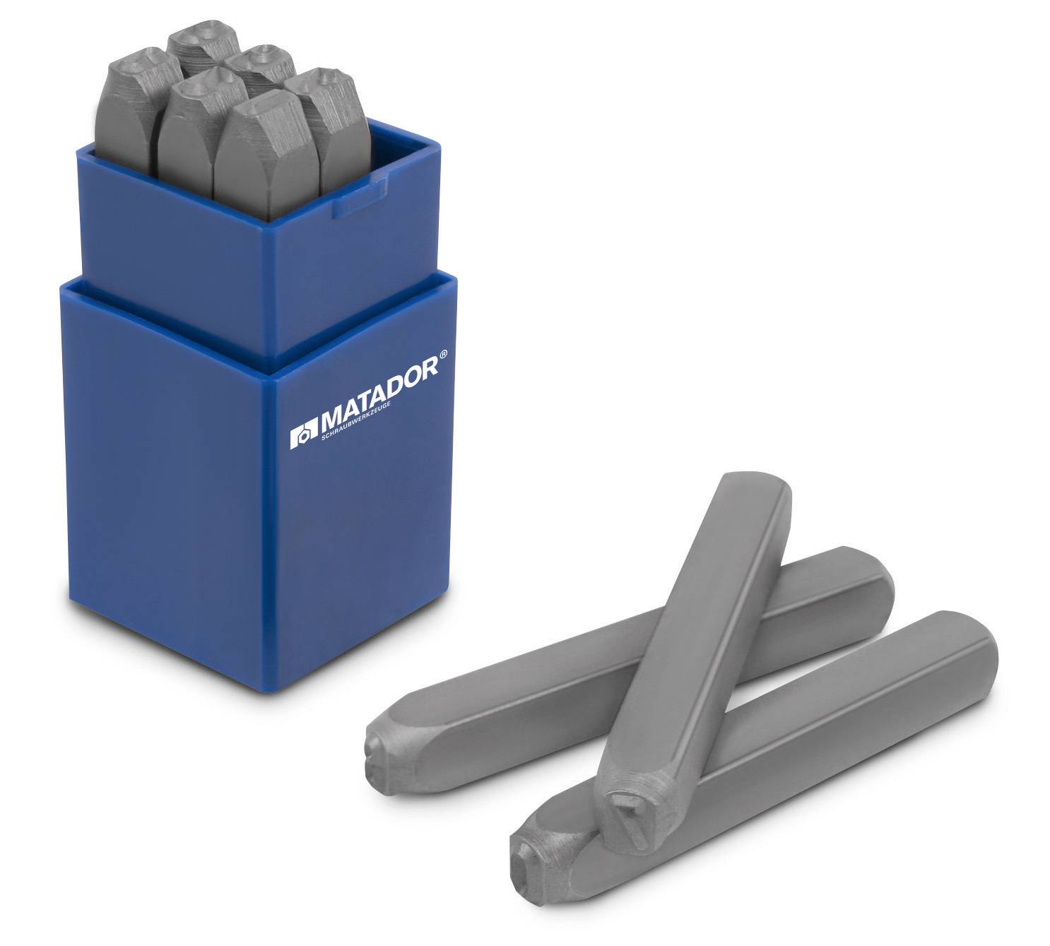 Matador 07120150 9 pièces Jeu de poinçons chiffres Hauteur des caractères: 5 mm