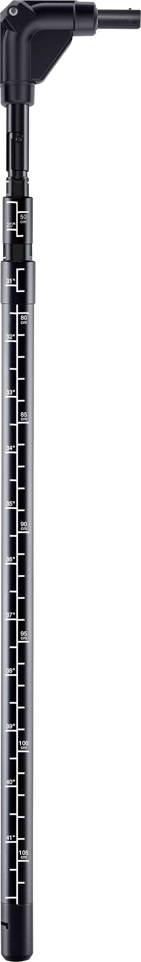 Tige télescopique testo 0554 0960 Télescope extensible pour sondes d'écoulement testo 440 avec coude de 90°.