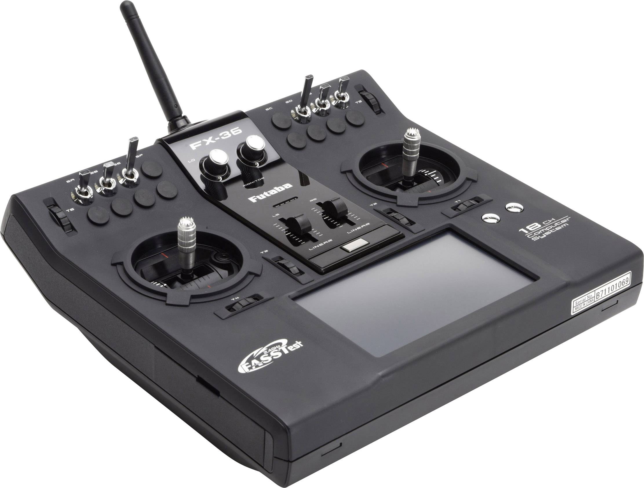 Futaba FX36 Potless Radiocommande avec pupitre 2,4 GHz Nombre de canaux: 18 avec récepteur