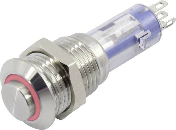 Bouton-poussoir TRU COMPONENTS LAS4GQH-11E/R/24V/S TC-6647572 48 V 2 A 1 x Off/(On) à rappel 1 pc(s)