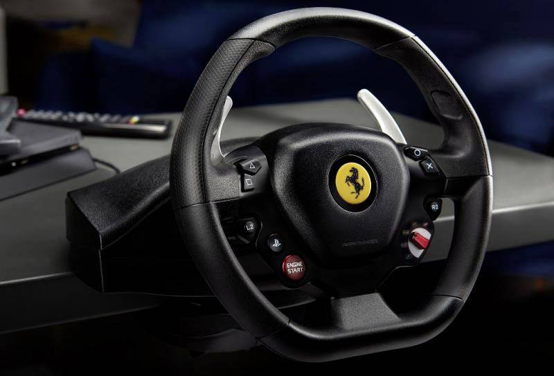 Thrustmaster T80 Ferrari 488 GTB Edition Volant PlayStation 4 noir avec pédales, fixation à vis
