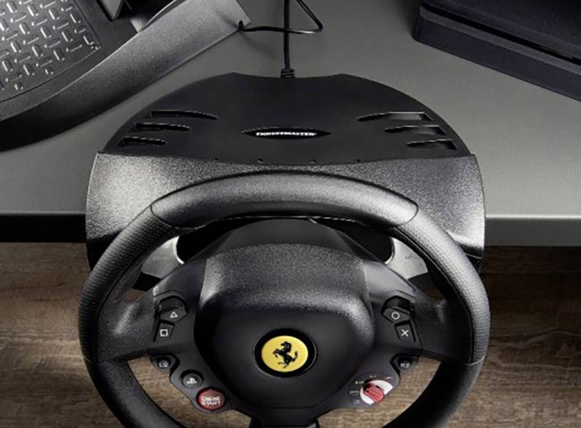 Thrustmaster T80 Ferrari 488 GTB Edition Volant PlayStation 4 noir avec pédales, fixation à vis