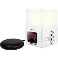 Geemarc JWNS-Light_WH_I à quartz Réveil blanc sonnerie de réveil très puissante Geemarc JWNS-Light_WH_I à quartz Réveil blanc sonnerie de réveil très puissante