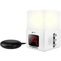 Geemarc JWNS-Light_WH_I à quartz Réveil blanc sonnerie de réveil très puissante Geemarc JWNS-Light_WH_I à quartz Réveil blanc sonnerie de réveil très puissante