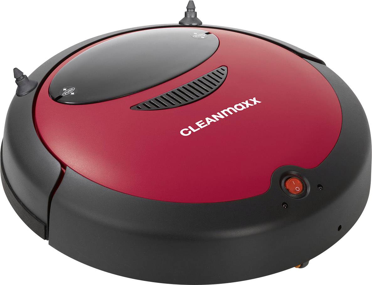 CleanMaxx 09860 Aspirateur robot rouge/noir
