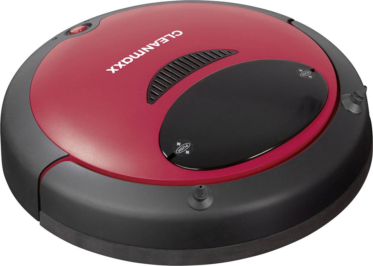 CleanMaxx 09860 Aspirateur robot rouge/noir
