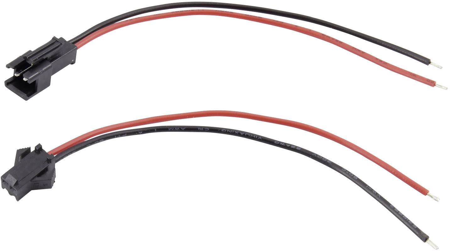 TRU COMPONENTS TC-6649232 Connecteur femelle avec fils Nbr total de pôles: 2 Pas: 2.50 mm 1 set