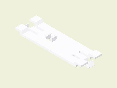 KOPOS REKE 60 HB Goulotte de câble entretoise 9 pc(s) blanc