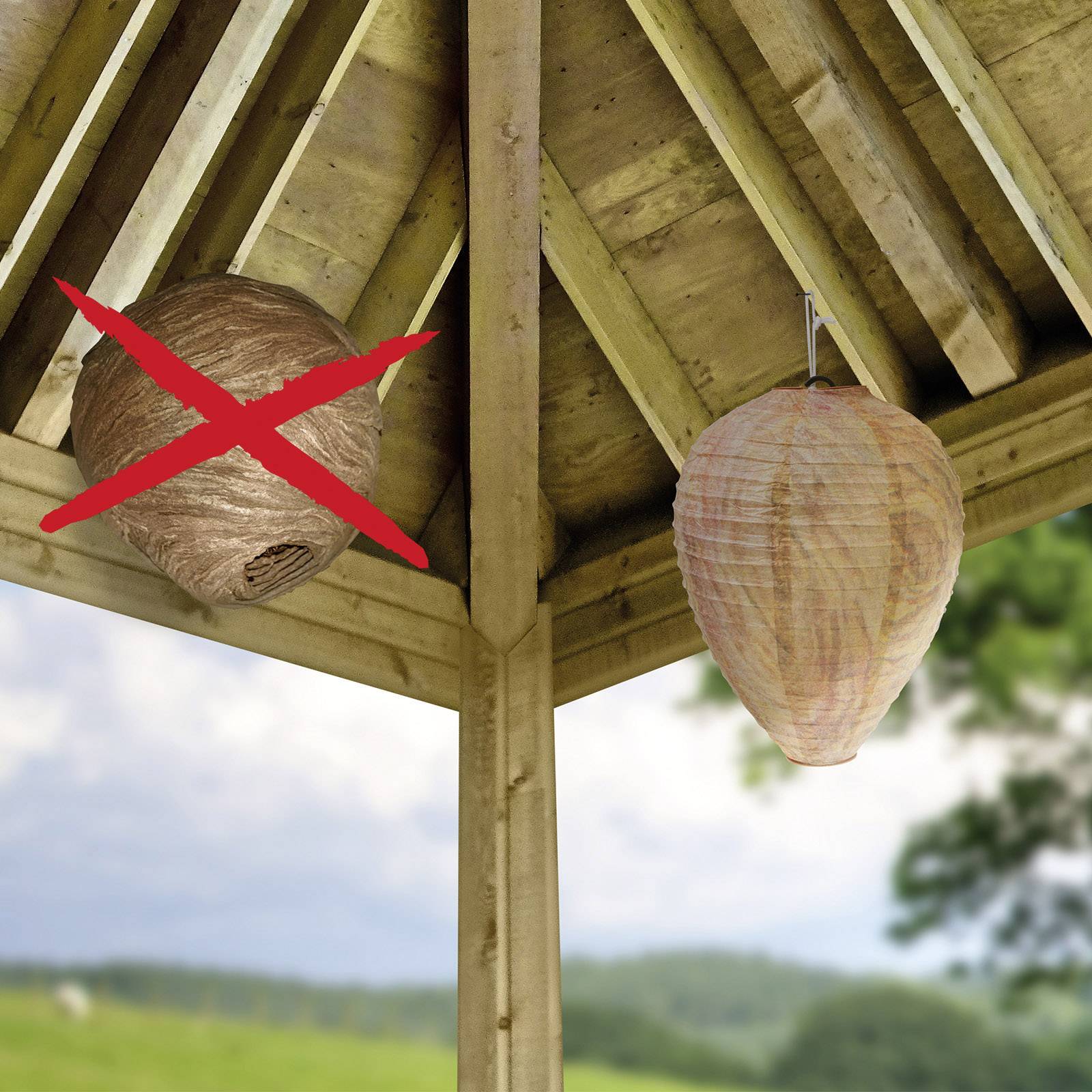 Faux nid de guêpes Gardigo 666612 (Ø x H) 200 mm x 280 mm 2 pc(s)