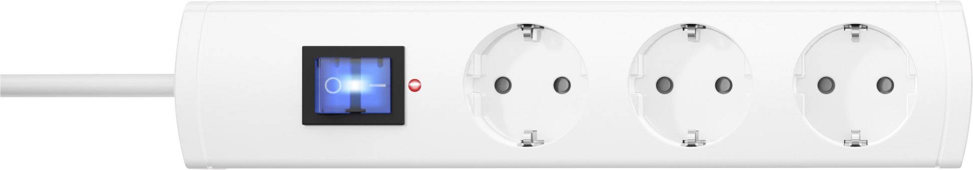 Multiprise avec parafoudre Kopp 233102005 x3 blanc contact de protection 1 pc(s)