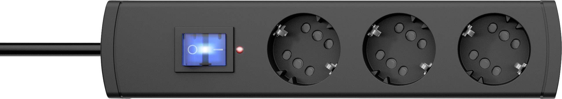 Multiprise avec parafoudre Kopp 234405008 x3 anthracite contact de protection 1 pc(s)