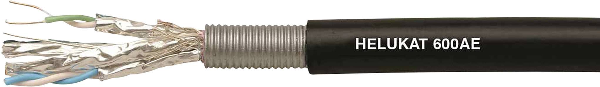 Helukabel 802168 Câble Ethernet CAT 7e S/FTP 4 x 2 x 0.258 mm² noir Marchandise vendue au mètre