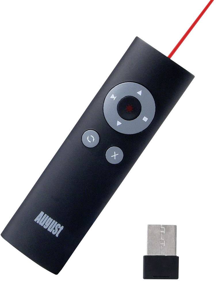 August LP200B Télécommande de présentation avec pointeur laser
