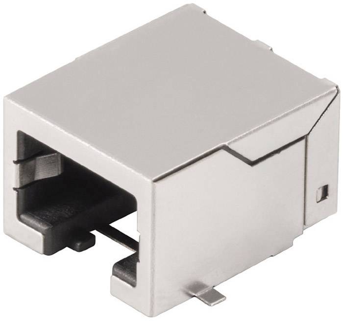 Connectique RJ45 CAT 3 Weidmüller RJ45C3 S1D 2.7N4N RL 1433890000 RJ45 embase femelle horizontale argent, noir 300 pc(s)