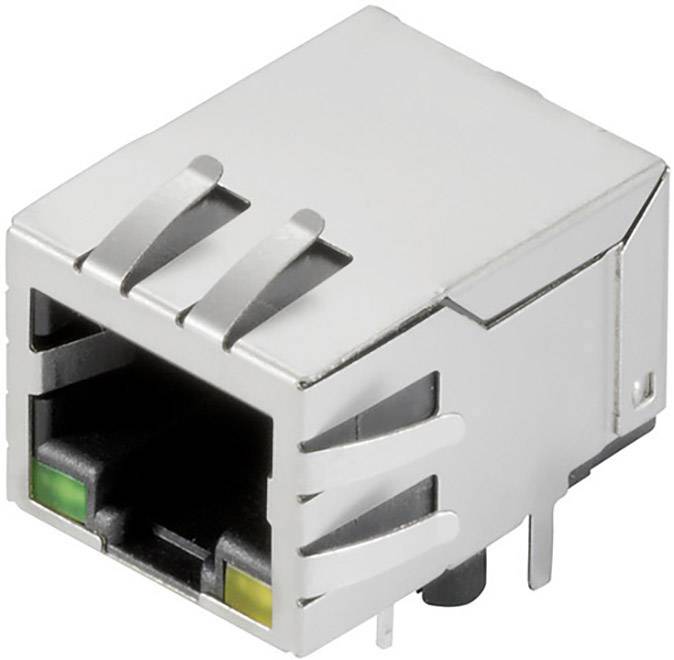 Connectique RJ45 CAT 5 Weidmüller RJ45C5 T1D 3.2E4G/Y TY 2562820000 RJ45 embase femelle horizontale argent, noir 140 pc(s)