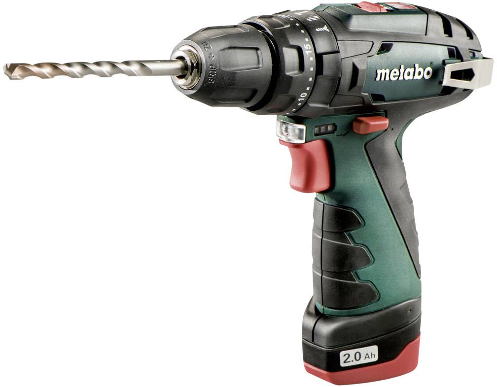 Metabo PowerMaxx SB Basic 2 vitesses-Perceuse-visseuse à percussion sans fil + 2 batteries, + mallette