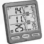 TFA Dostmann TRIO Thermomètre radiopiloté anthracite 30.3062.10 TFA Dostmann TRIO Thermomètre radiopiloté anthracite 30.3062.10