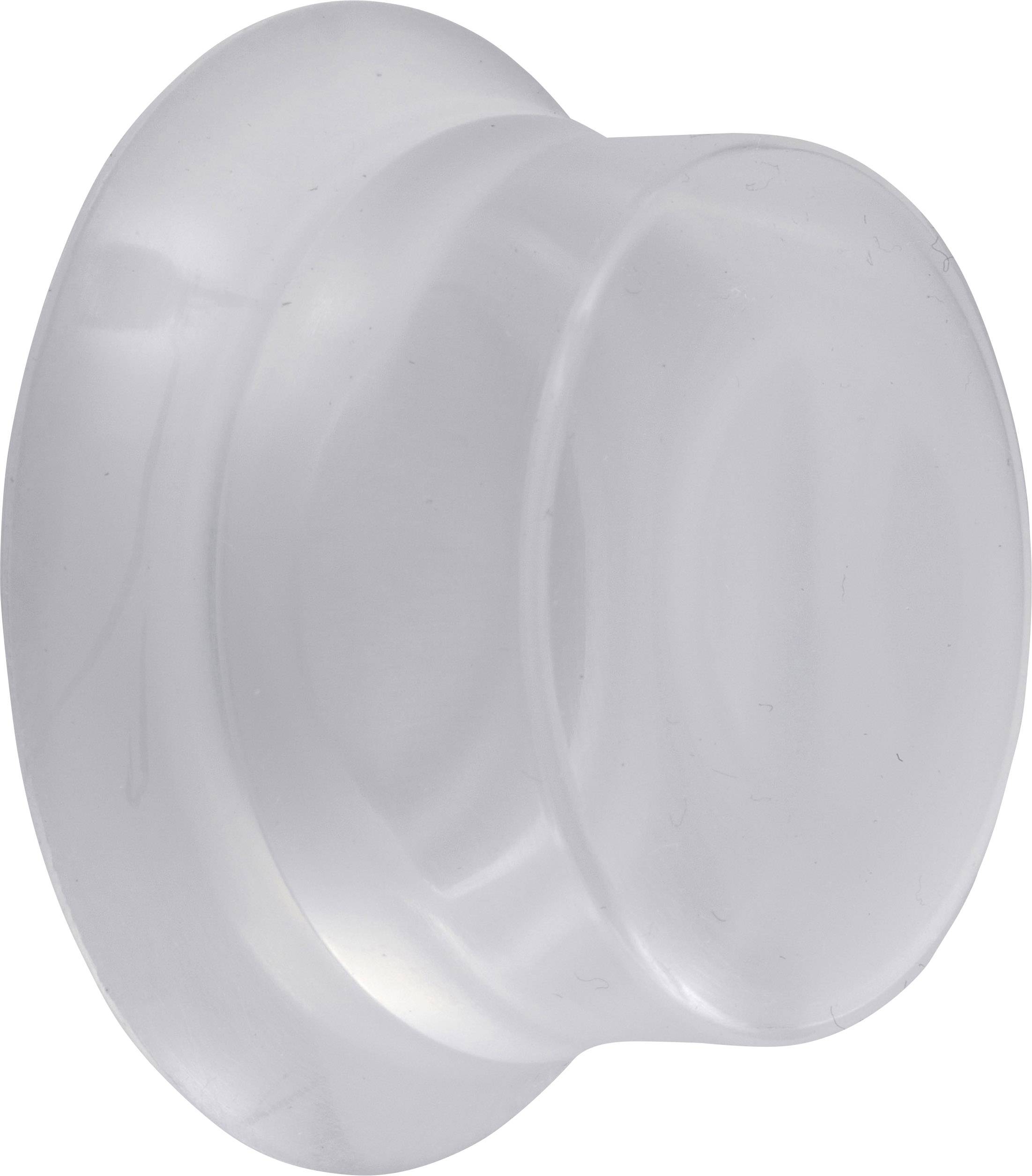 Un ventouse transparent, rond.