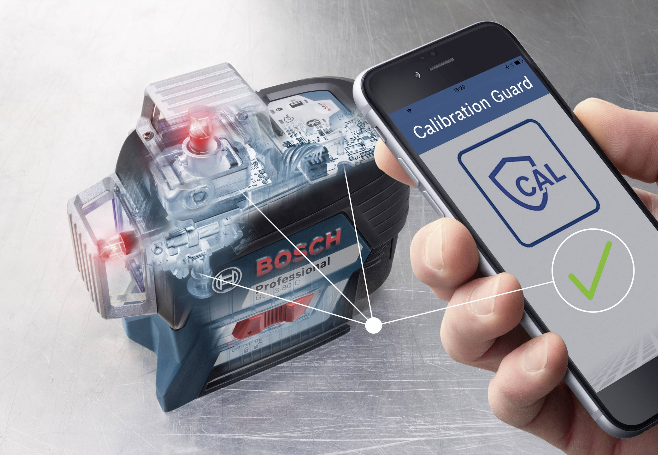 Bosch Professional GLL 3-80 C, B-Ware Laser à lignes Portée (max.): 30 m