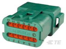 Boîtier pour contacts mâles série DT TE Connectivity DT04-12PC-CE01 Nbr total de pôles 12 1 pc(s)