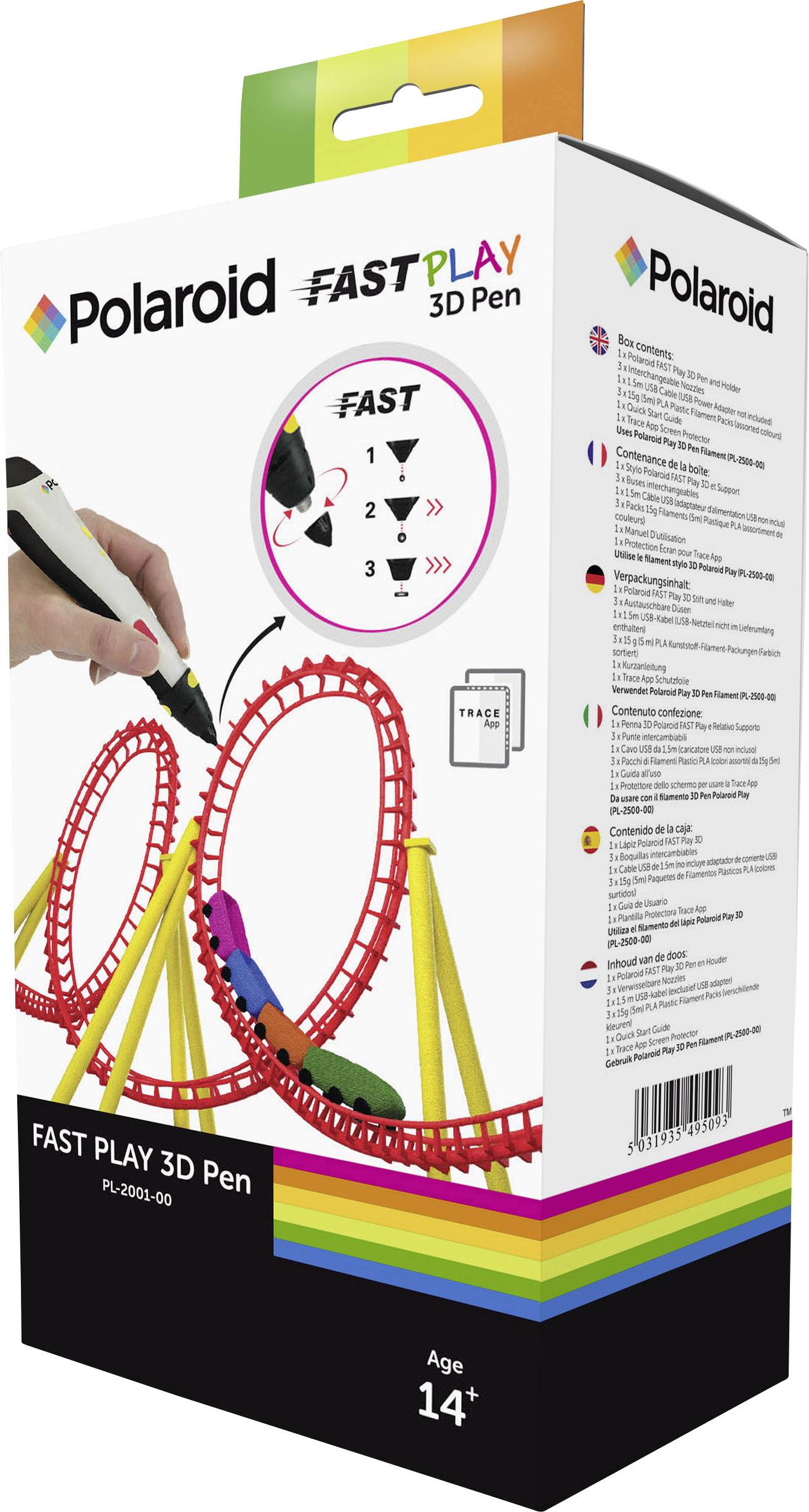 Polaroid FAST Play 3D Pen Stylo 3D 1.75 mm