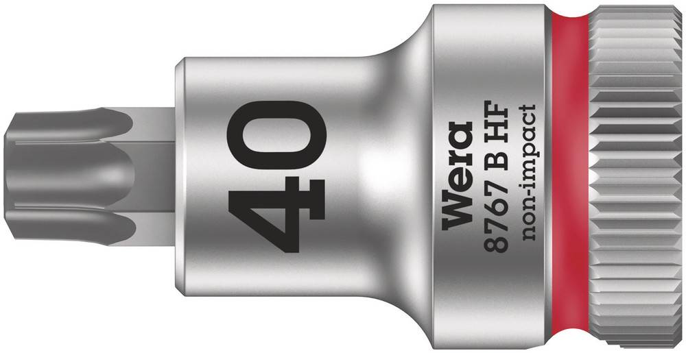 Embout Bit Wera, taille 40, avec l'inscription '8767 B HF non-impact'. Idéal pour une utilisation avec des tournevis.