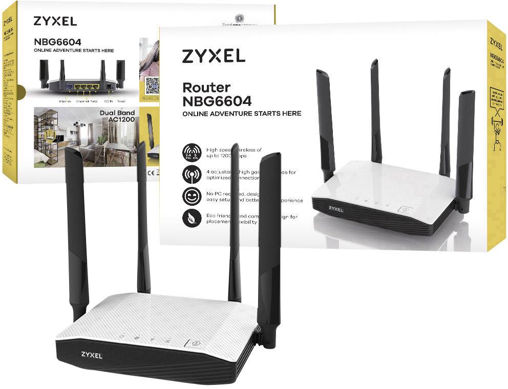 ZyXEL NBG6604 Routeur Wi-Fi 2.4 GHz, 5 GHz 1200 MBit/s