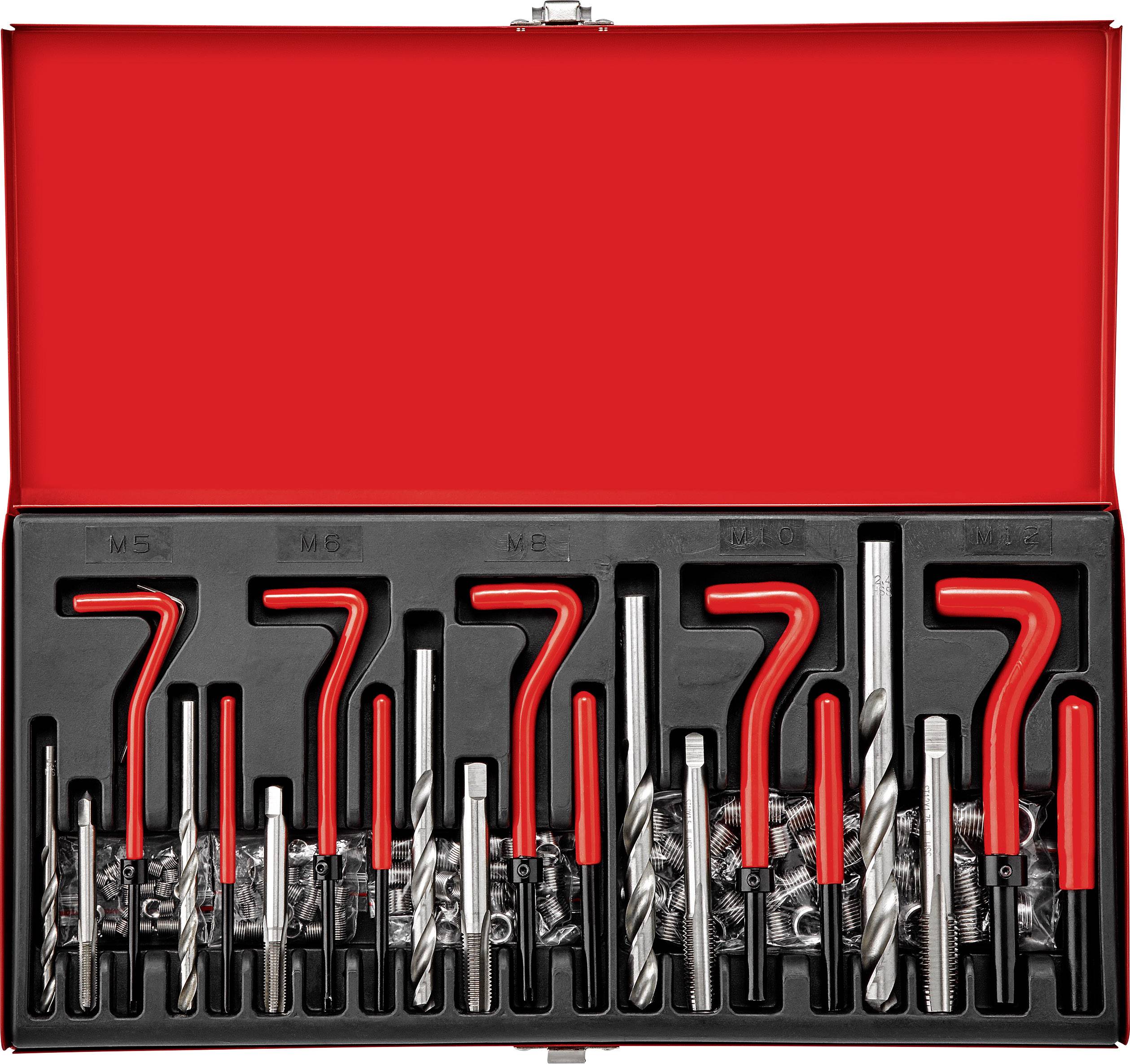 TOOLCRAFT TO-5016567 Jeu de galets de filetage M5, M6, M8, M10, M12