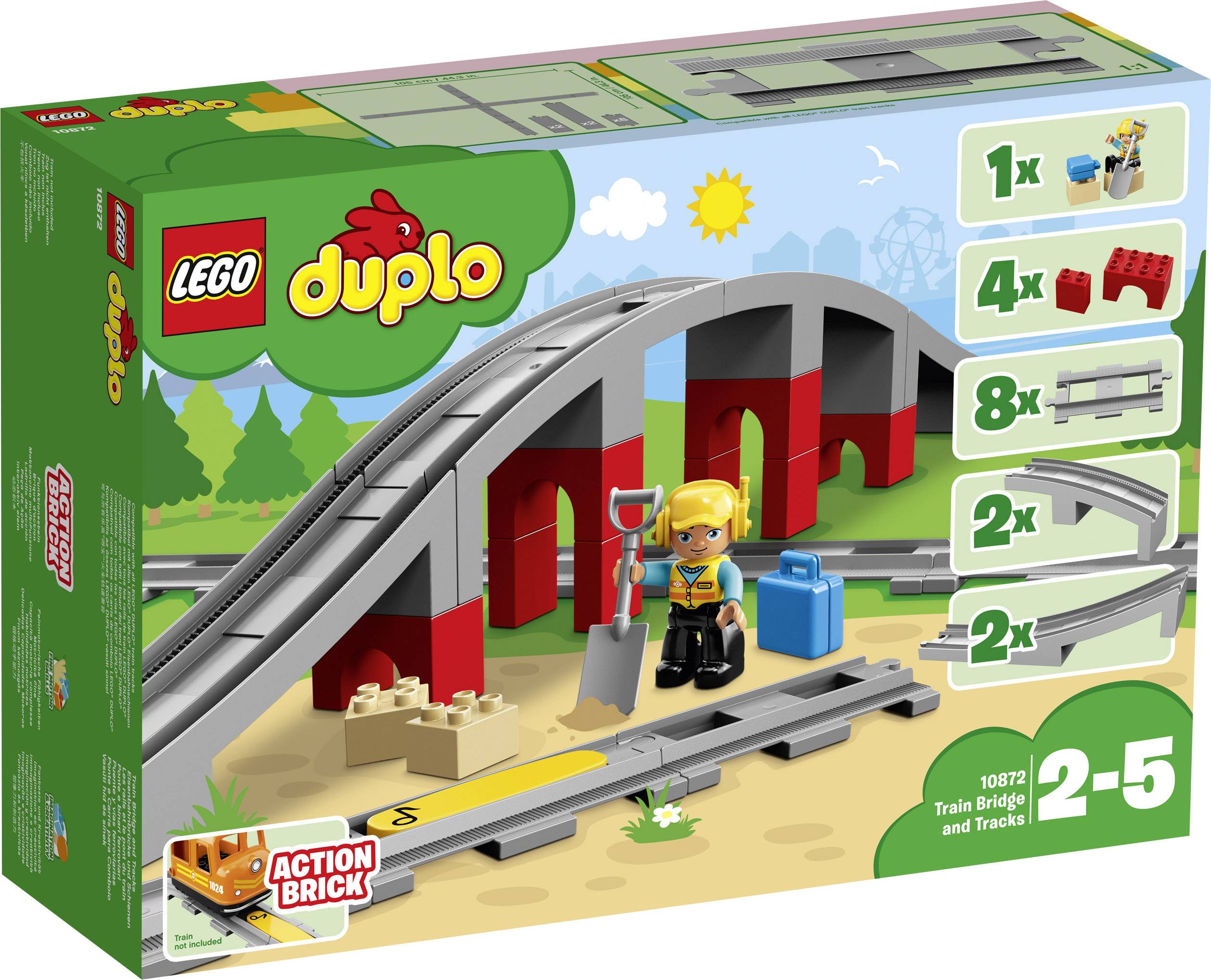 10872 LEGO® DUPLO® Pont de chemin de fer et des rails
