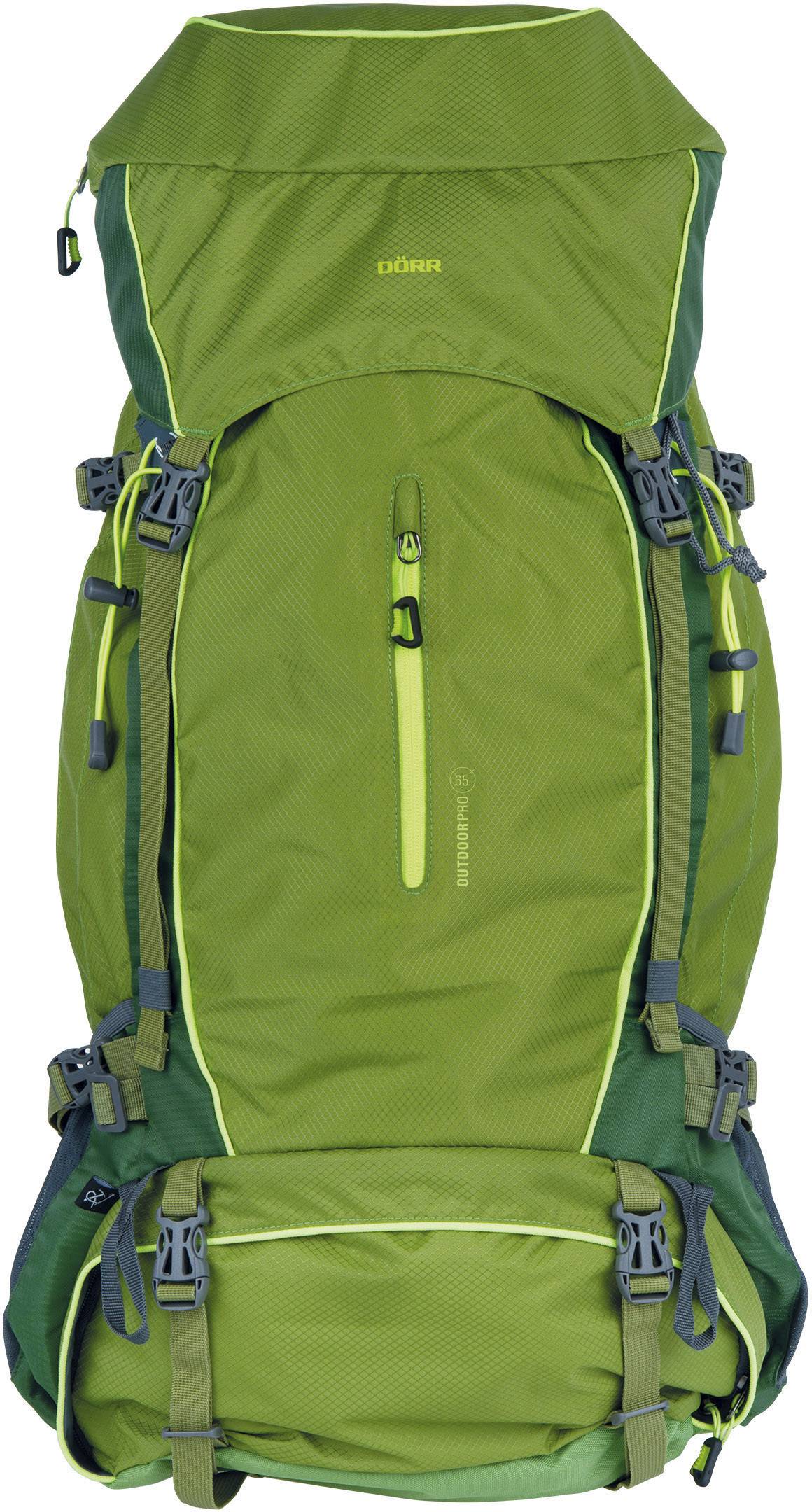 DÖRR Sac à dos Outdoor Pro 65 + Pro 15 65 l (l x H x P) 350 x 750 x 250 mm vert 464016