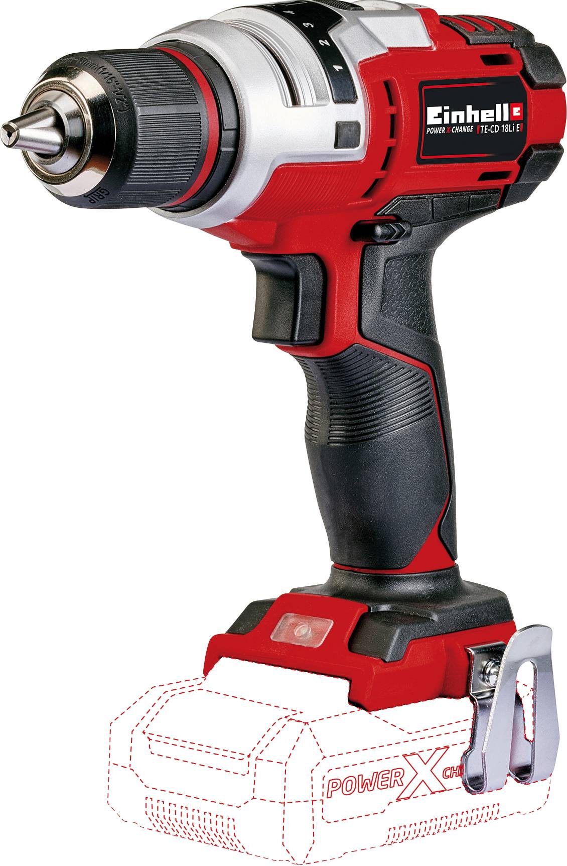 Perceuse-visseuse sans fil Einhell Power X-Change TE-CD 18 Li E 4513870 18 V Li-Ion sans batterie