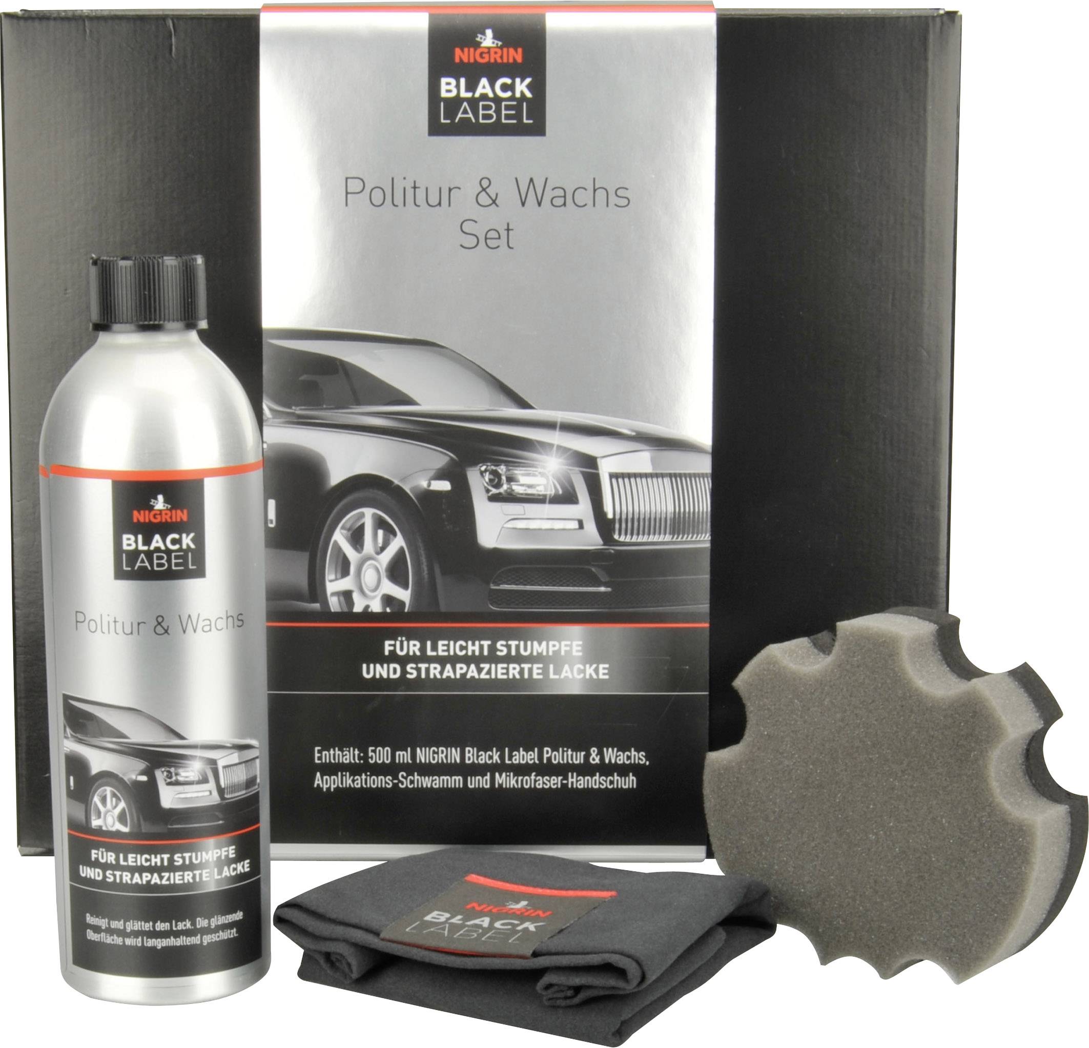 NIGRIN Black Label 72055 Polish pour voiture, Cire auto 1 set
