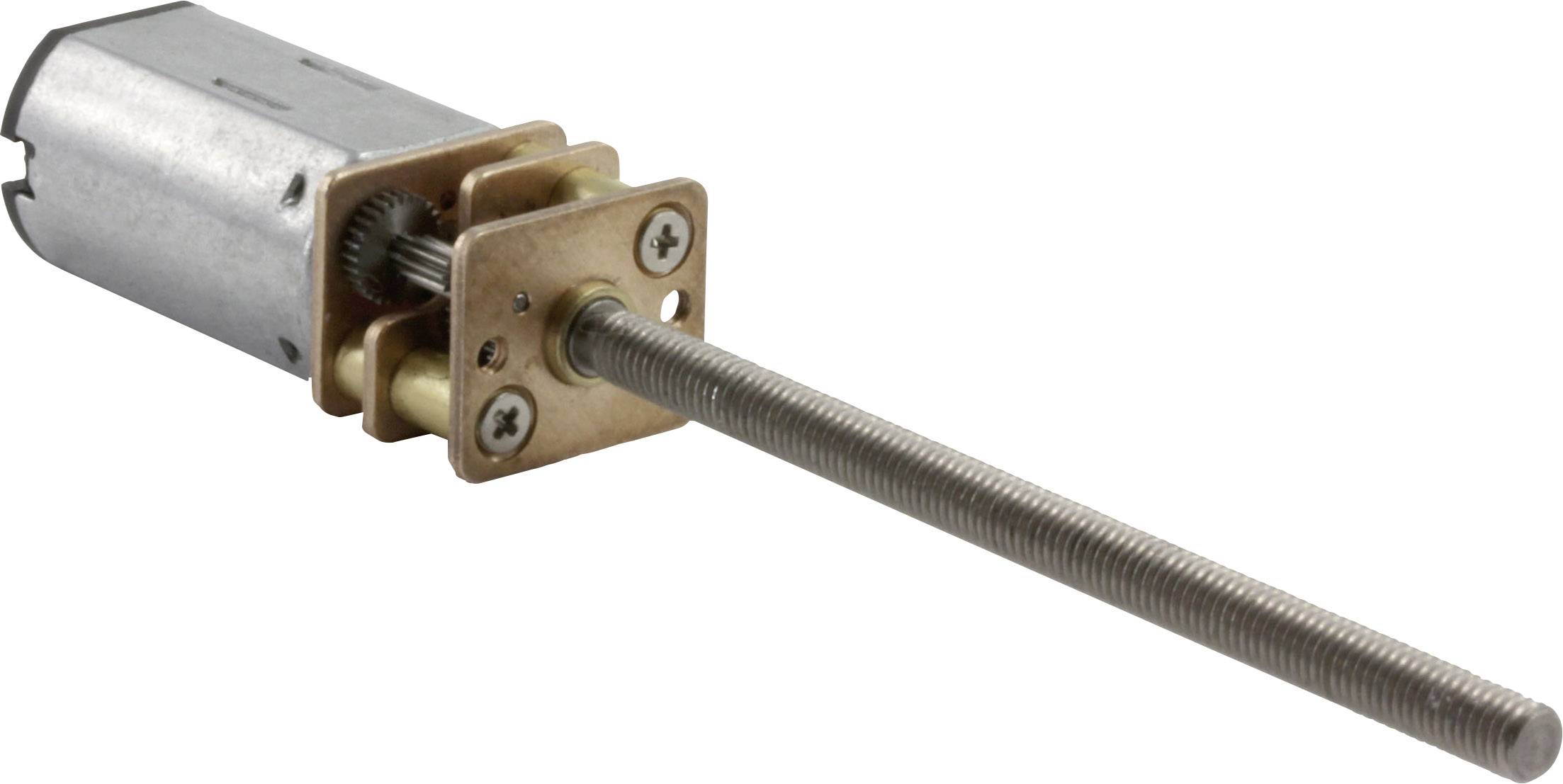 Sol Expert 96442 Moteur à micro-entraînement G 53M avec tige filetée, roue dentée métallique 1:53 50 - 450 tr/min