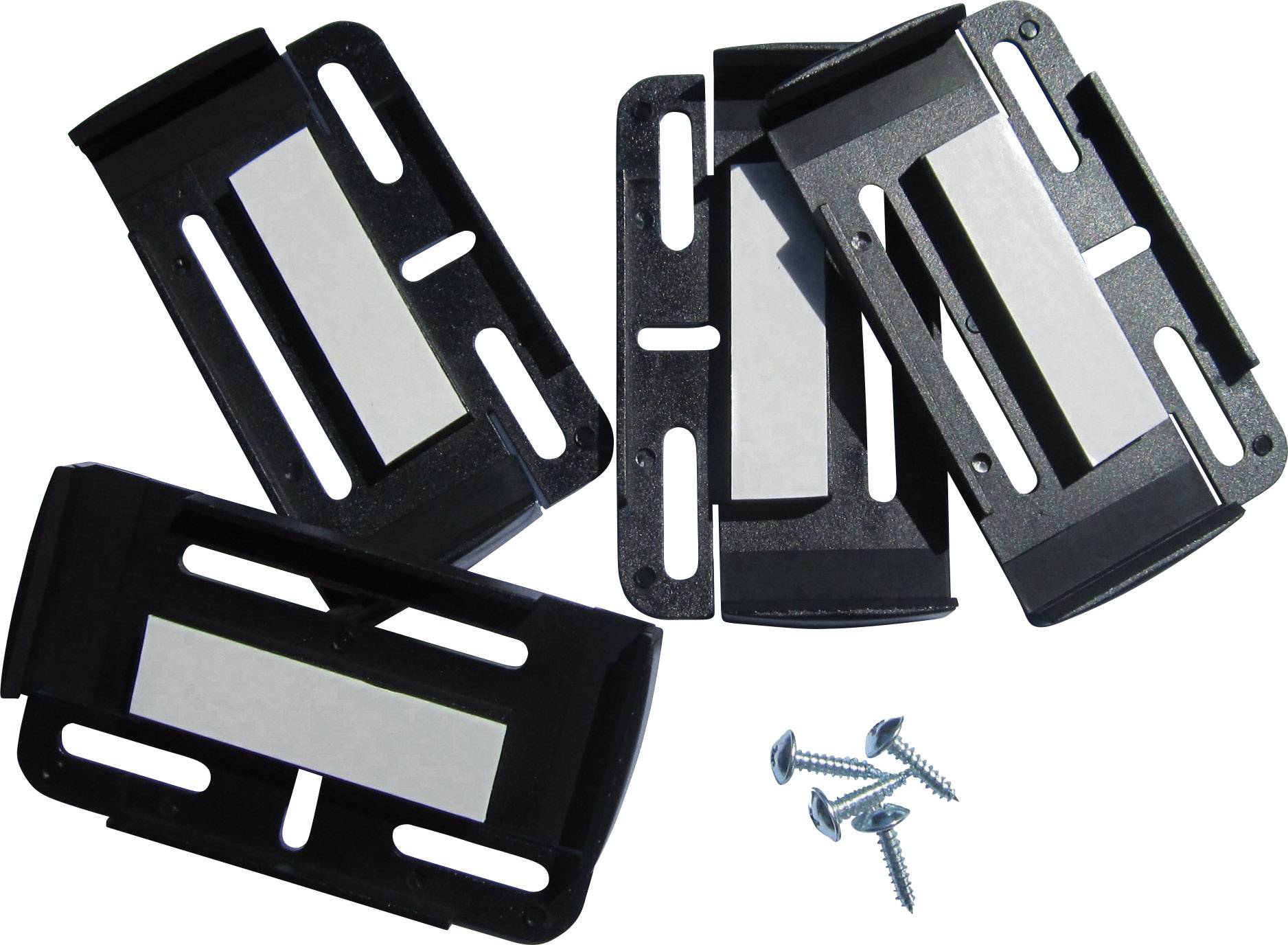 HP Autozubehör Simple-Fix plastique Support de plaque d'immatriculation noir