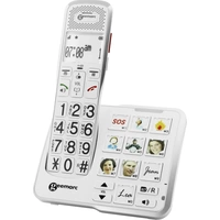 Geemarc AMPLIDECT 595 PHOTO Téléphone sans fil pour séniors répondeur téléphonique, touches photo écran éclairé blanc Geemarc AMPLIDECT 595 PHOTO Téléphone sans fil pour séniors répondeur téléphonique, touches photo écran éclairé blanc