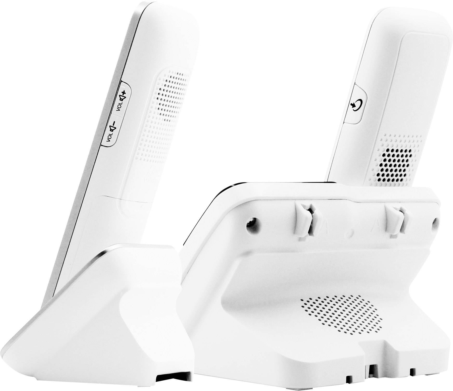 Geemarc PACK Mobility 295 Téléphone sans fil pour séniors répondeur téléphonique, touches photo écran éclairé blanc