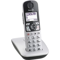 Panasonic KX-TGE510GS Téléphone sans fil pour séniors écran éclairé argent-noir Panasonic KX-TGE510GS Téléphone sans fil pour séniors écran éclairé argent-noir