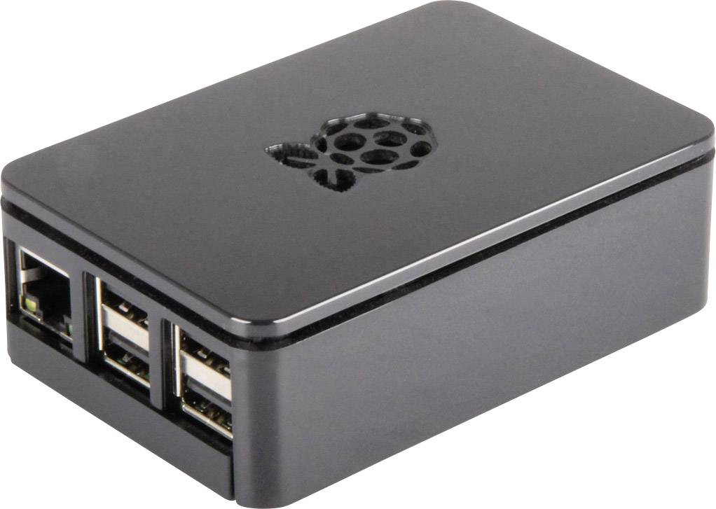 Boîtier pour ordinateur monocarte RS PRO 3B+ MFG Black convient pour: Raspberry Pi® B+, Raspberry Pi® 2 B, Raspberry Pi® 3