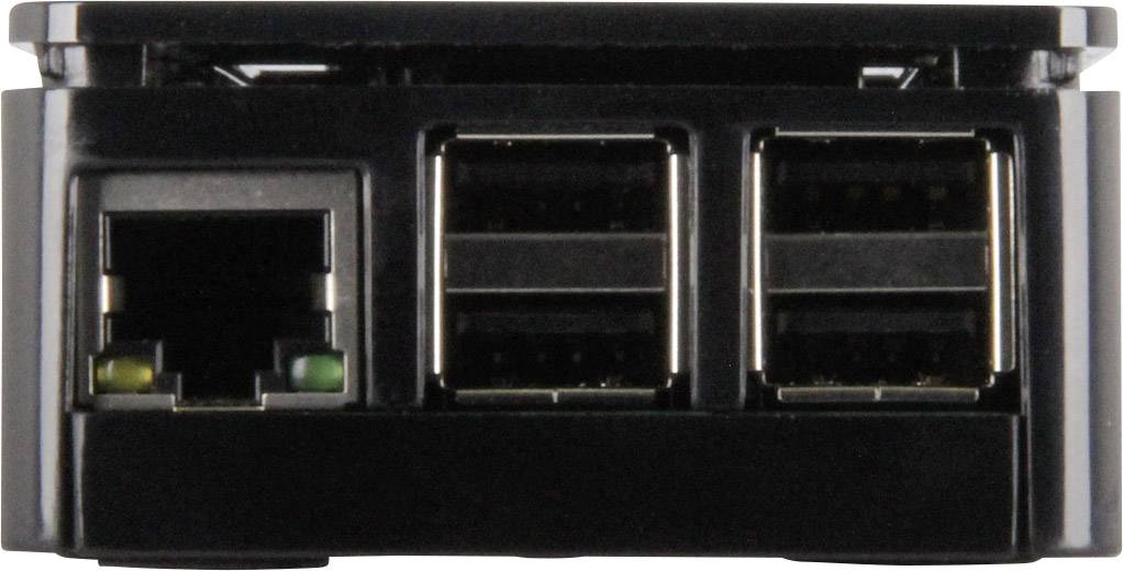 Boîtier pour ordinateur monocarte RS PRO 3B+ MFG Black convient pour: Raspberry Pi® B+, Raspberry Pi® 2 B, Raspberry Pi® 3