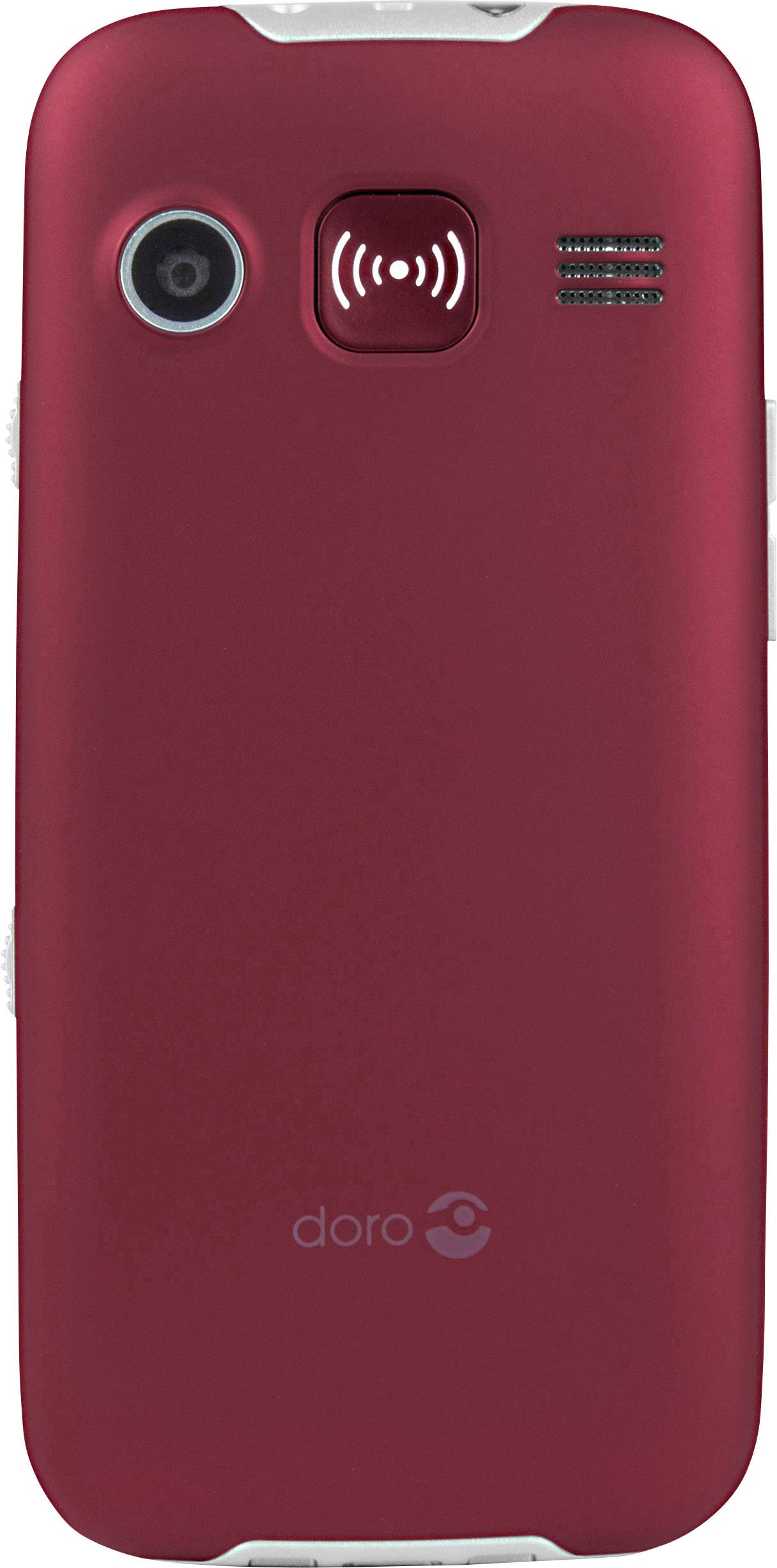 doro 366 Téléphone portable pour séniors avec station de charge, Touche SOS rouge