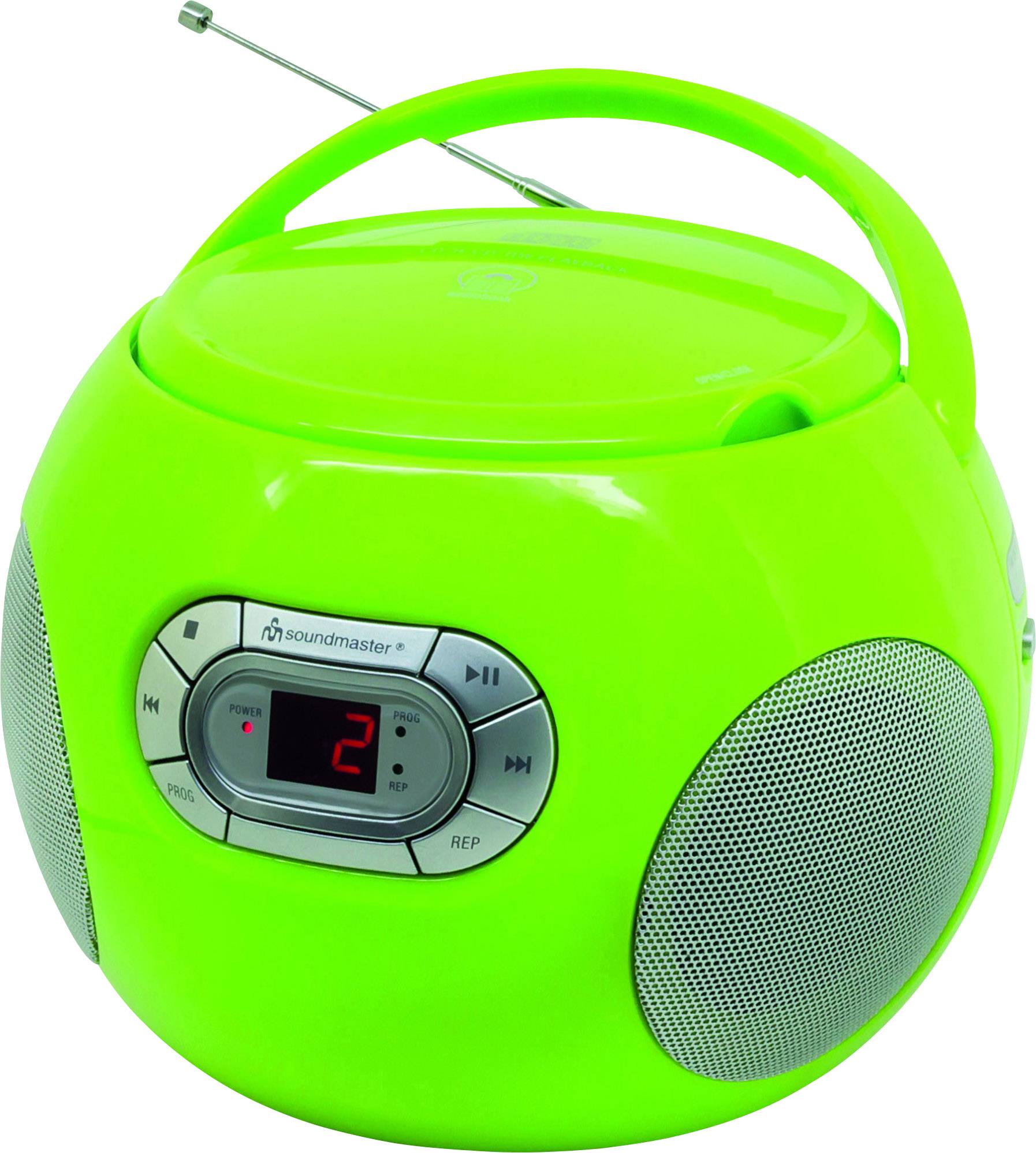 soundmaster SCD2120GR Radio-lecteur CD FM AUX, CD vert