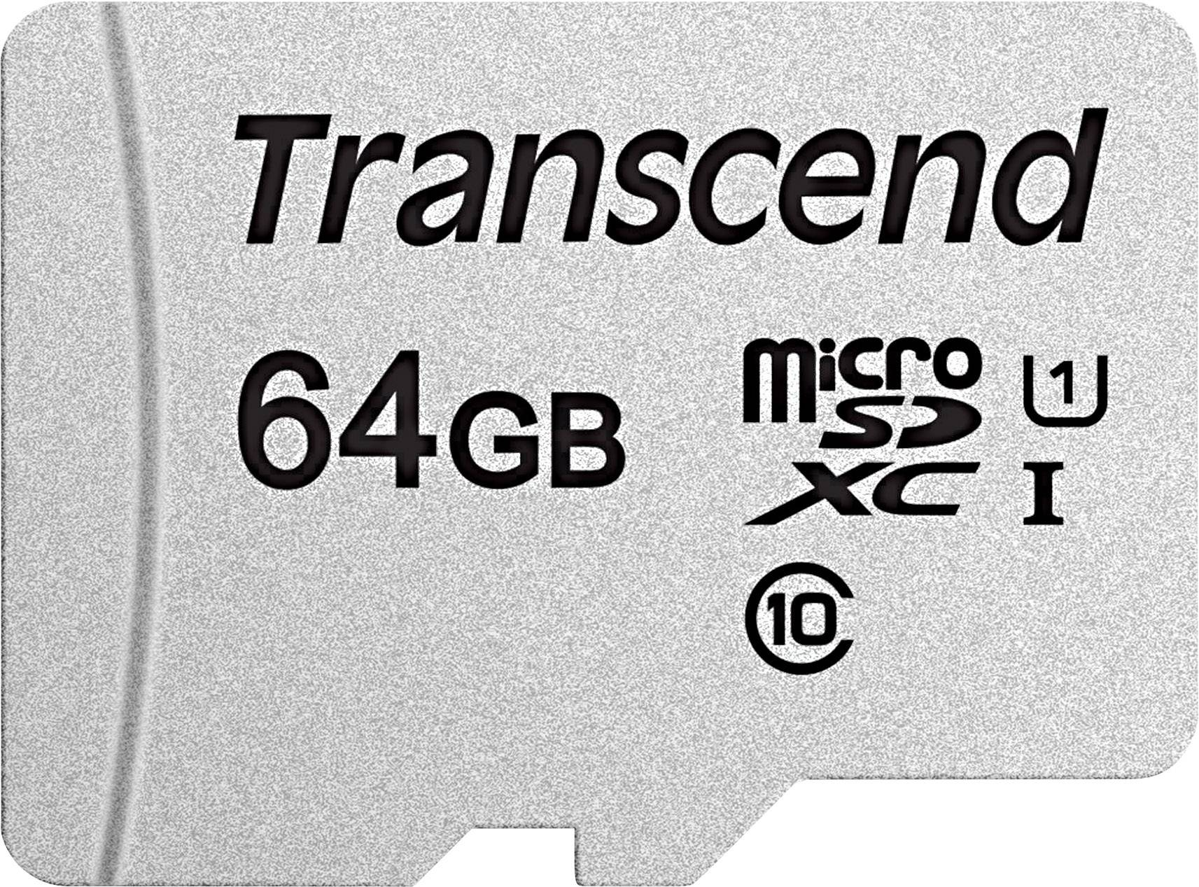 Transcend Premium 300S Carte microSDXC 64 GB Class 10, UHS-I, UHS-Class 1
