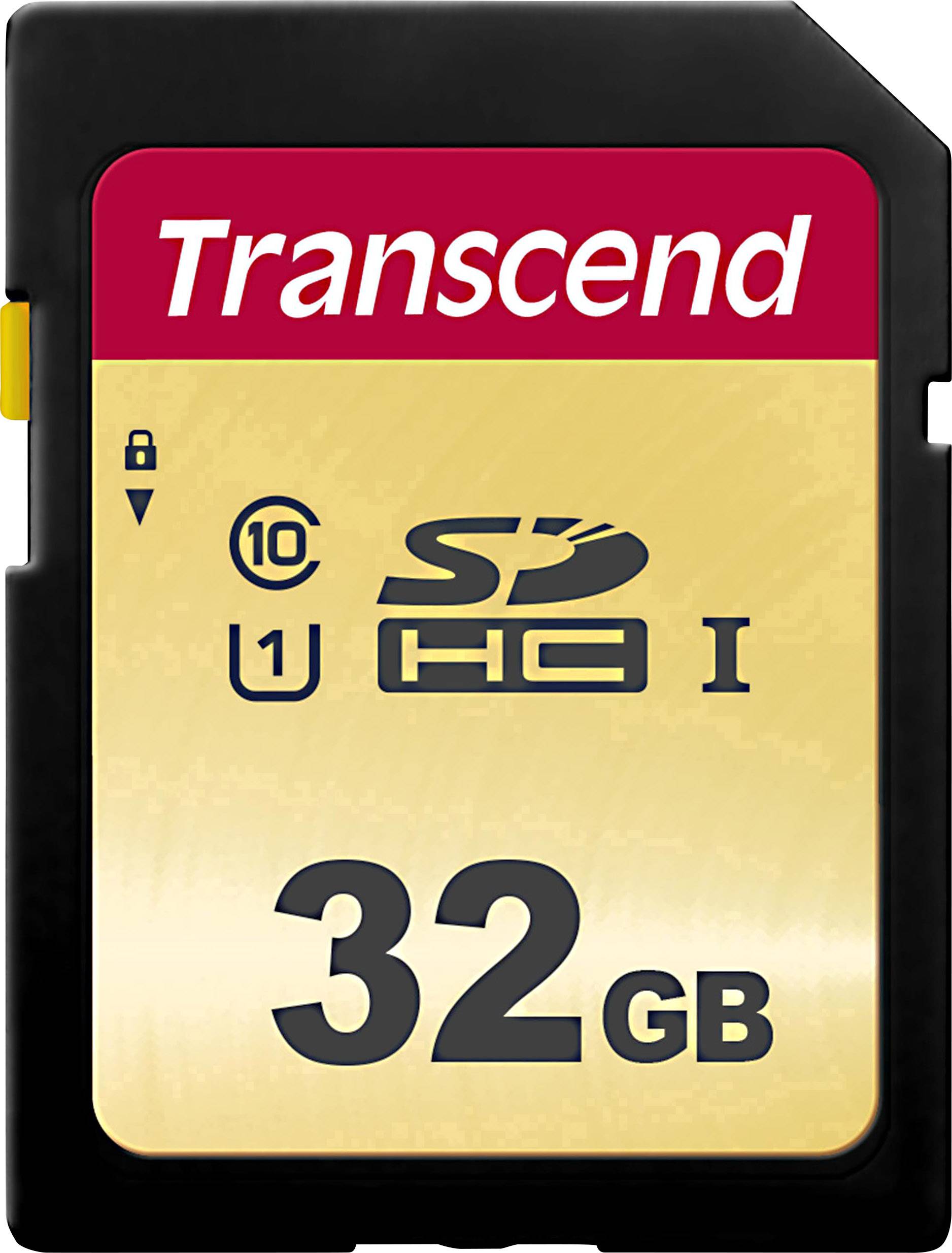 Transcend Premium 500S Carte SDHC 32 GB Class 10, UHS-I, UHS-Class 1