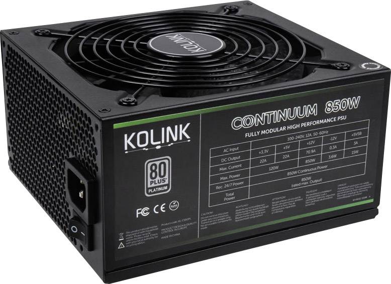 Kolink KL-C850PL Alimentation PC 850 W ATX 80PLUS® Platinum