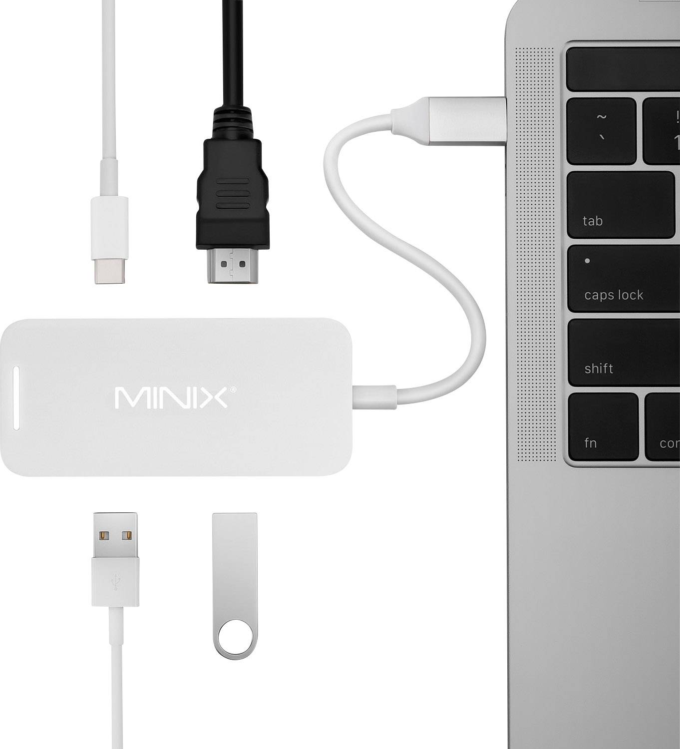 Minix NEO-C-MSI Station d'accueil pour ordinateur portable avec fonction de chargement