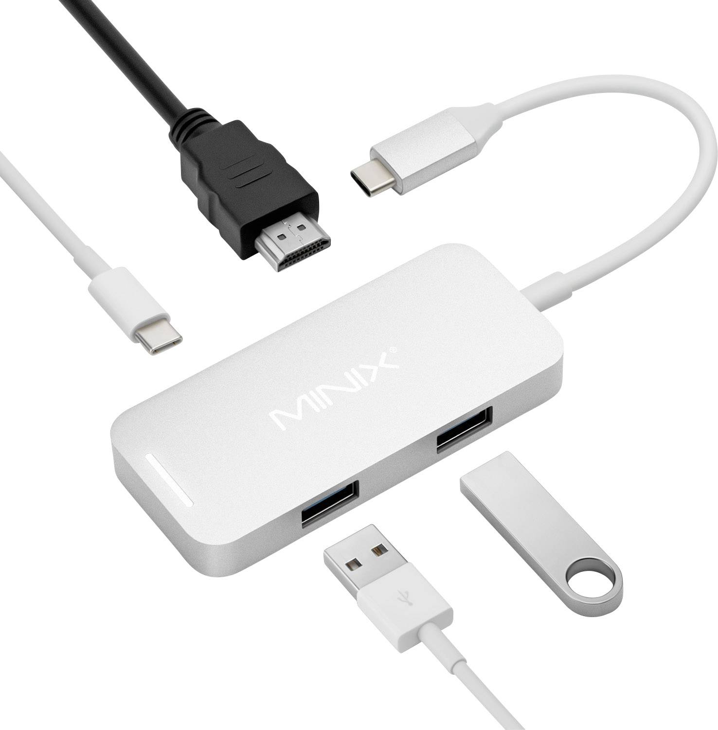 Minix NEO-C-MSI Station d'accueil pour ordinateur portable avec fonction de chargement
