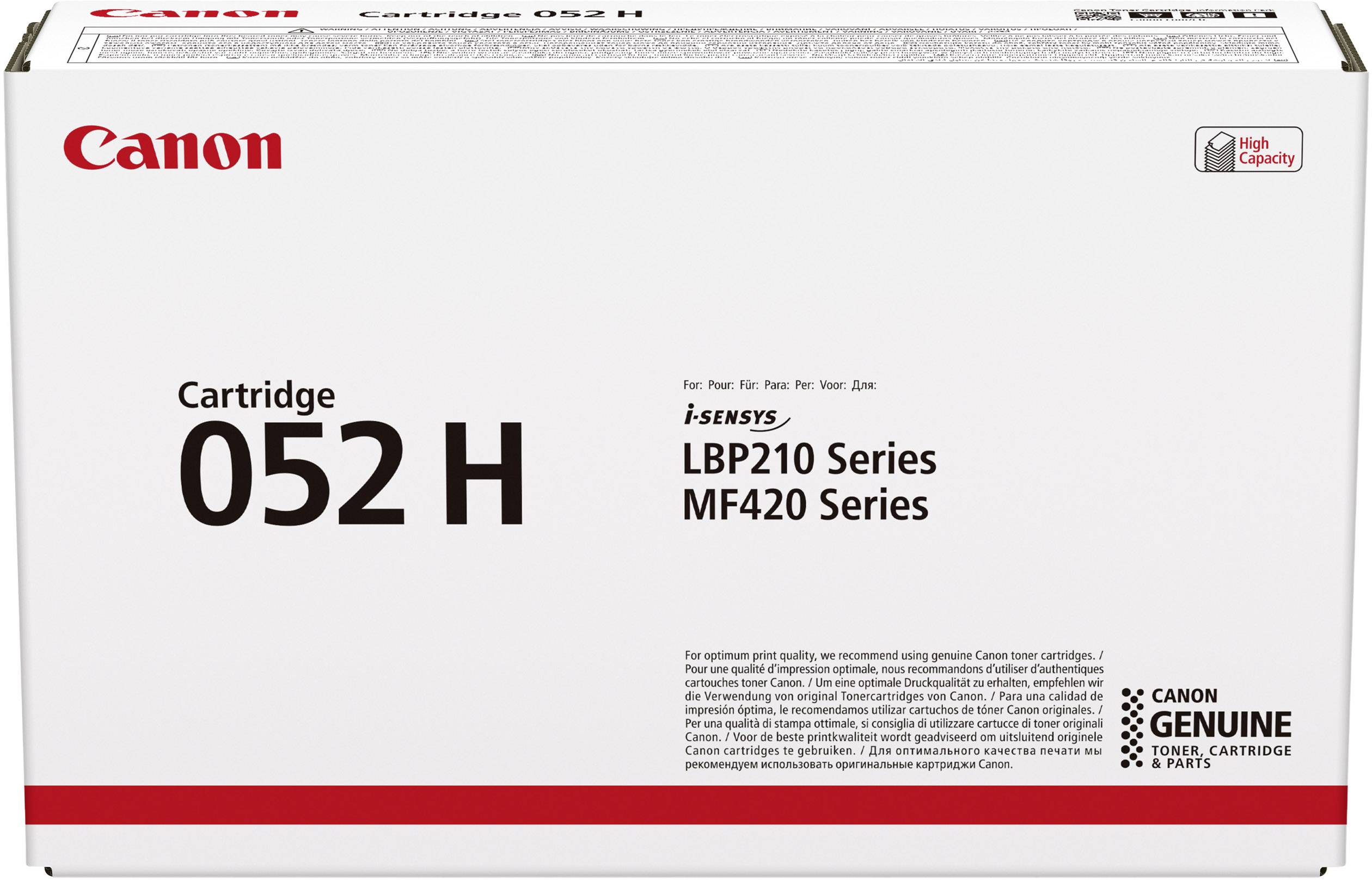 Canon Toner 052 H d'origine noir 9200 pages 2200C002