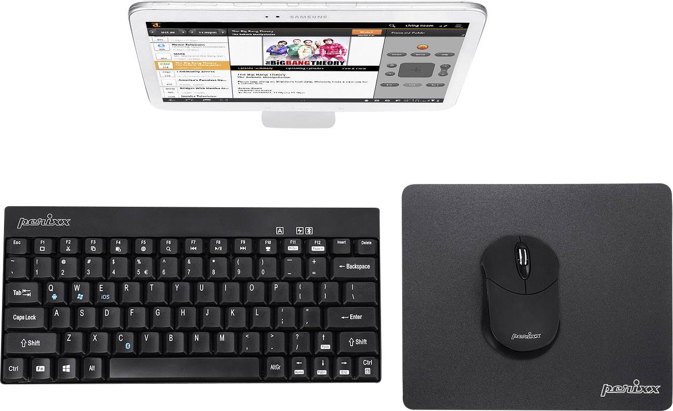 Perixx PERIMICE-802 Souris Bluetooth optique noir 3 Boutons 1000 dpi