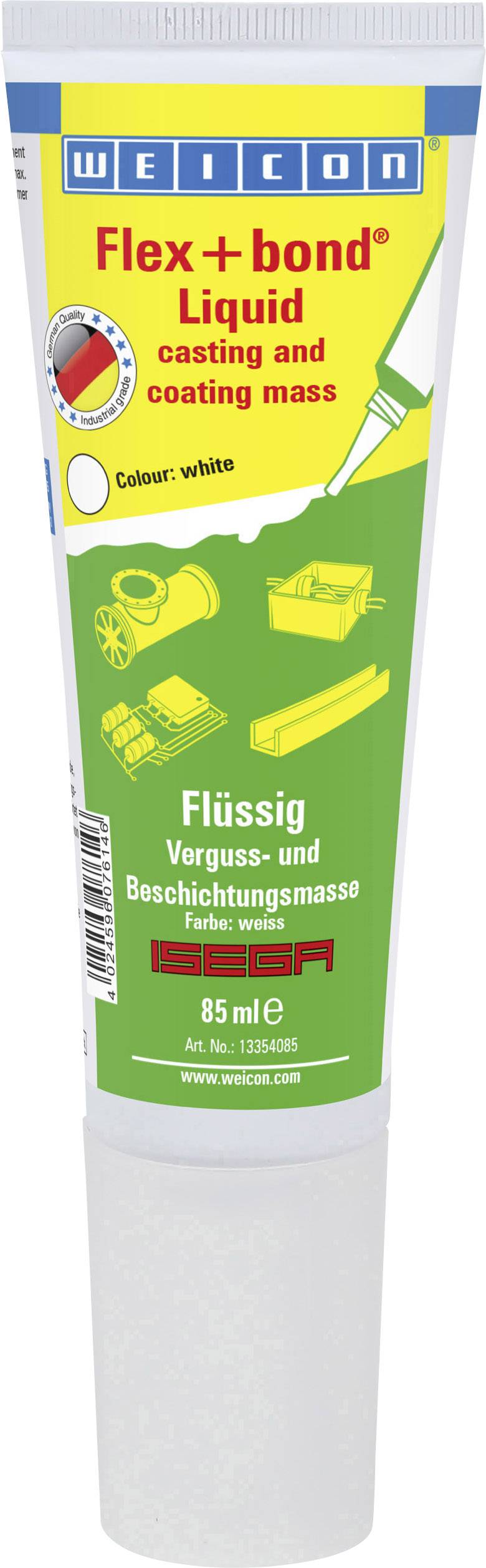WEICON Flex + bond flüssig Composition d'enduction et de scellement Couleur blanc 13354085 85 ml