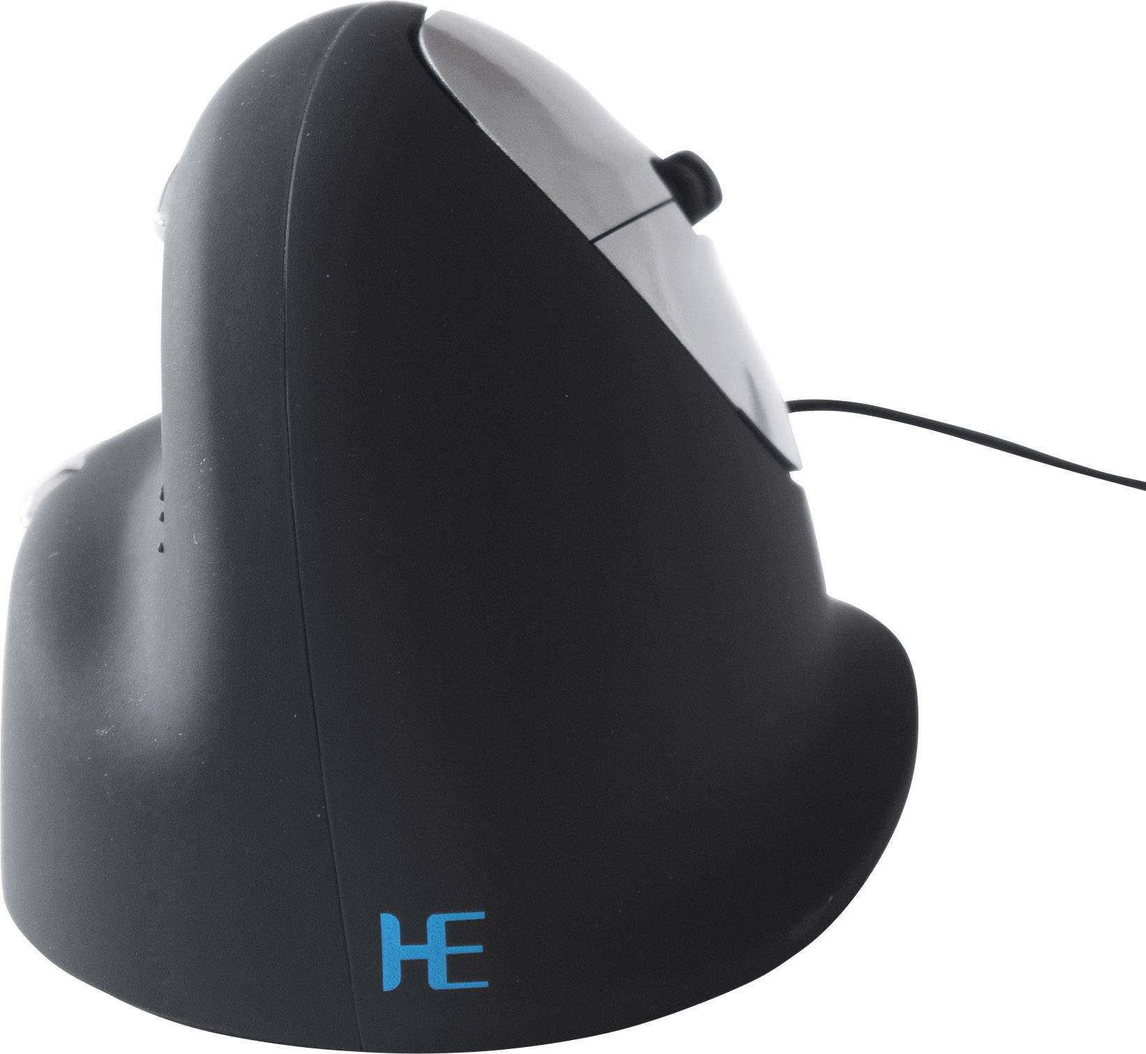 R-GO Tools RGOHE Souris ergonomique USB optique noir, argent 4 Boutons 3500 dpi ergonomique